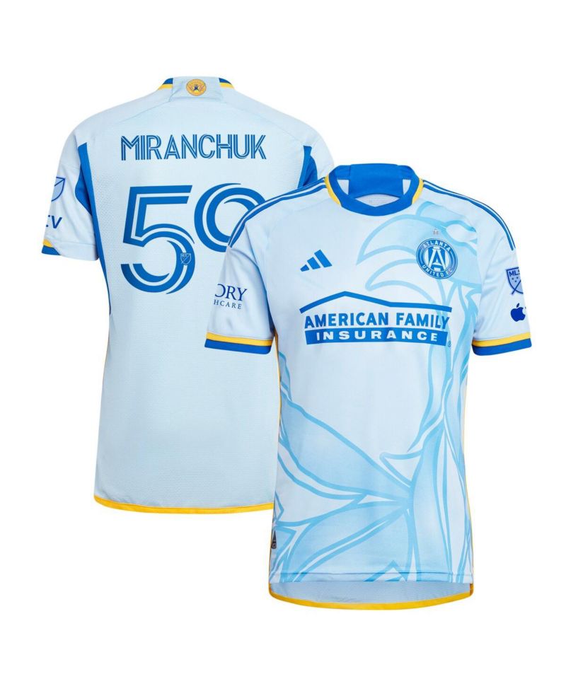 Men's Aleksei Miranchuk Light Blue Atlanta United FC 2024 The Resurgens Kit Authentic Player Jersey