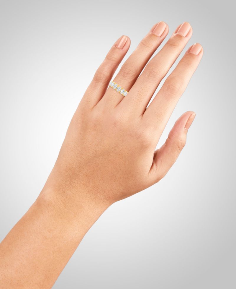 Sterling Silver Cubic Zirconia Eternity Band Ring