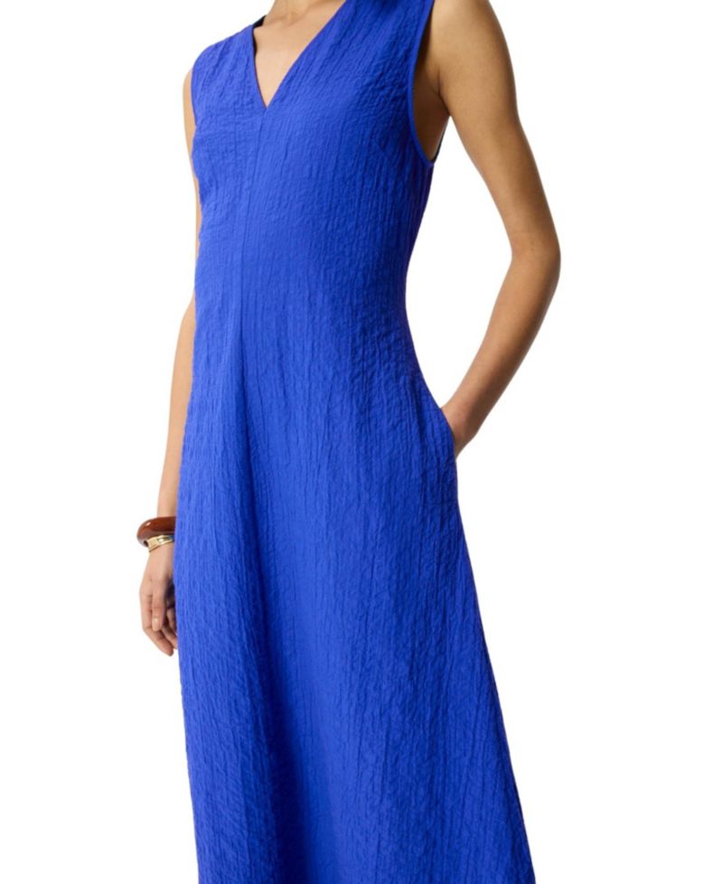 Women's V-Neck Sleeveless Midi Dress