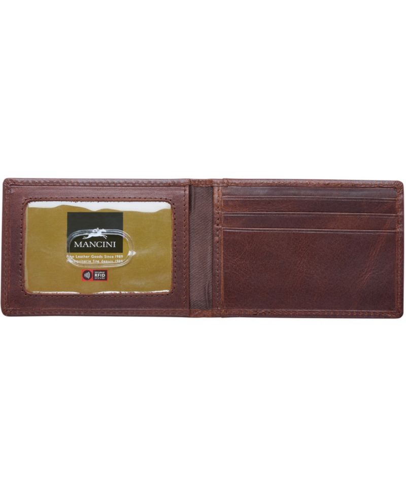 Men's Boulder Collection RFID Secure Wallet with Removable Passcase and Coin Pocket