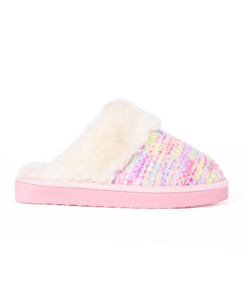 Little Girls Kids' Bright Multi Scuff Slippers