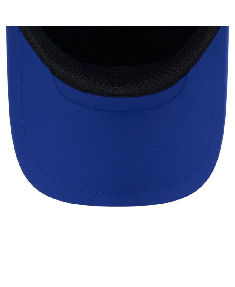 Big Boys and Girls Royal New York Giants 2026 Sideline Apex 9FORTY Adjustable Trucker Hat