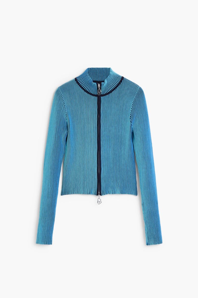 Women's High Neck Zipper Sweater