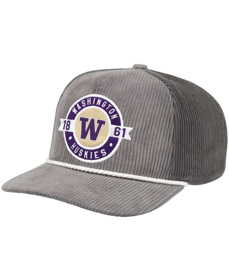 Men's Gray Washington Huskies Where's My Hat Podium Adjustable Trucker Hat