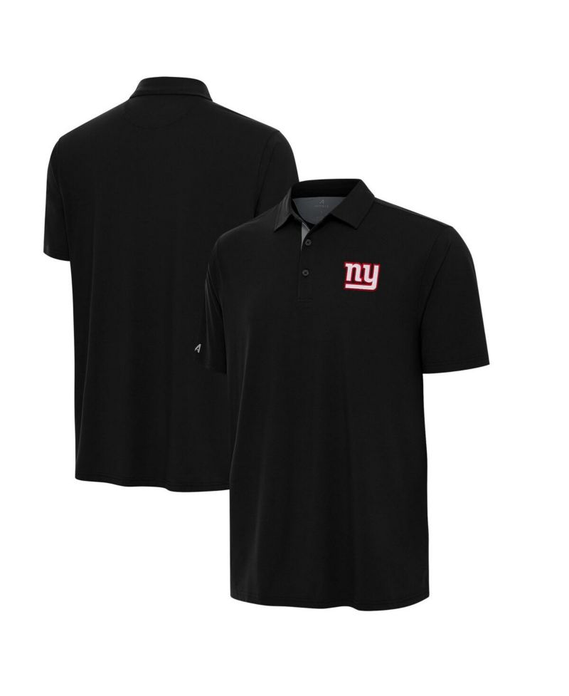 Men's Black/Gray New York Giants Era Polo Shirt