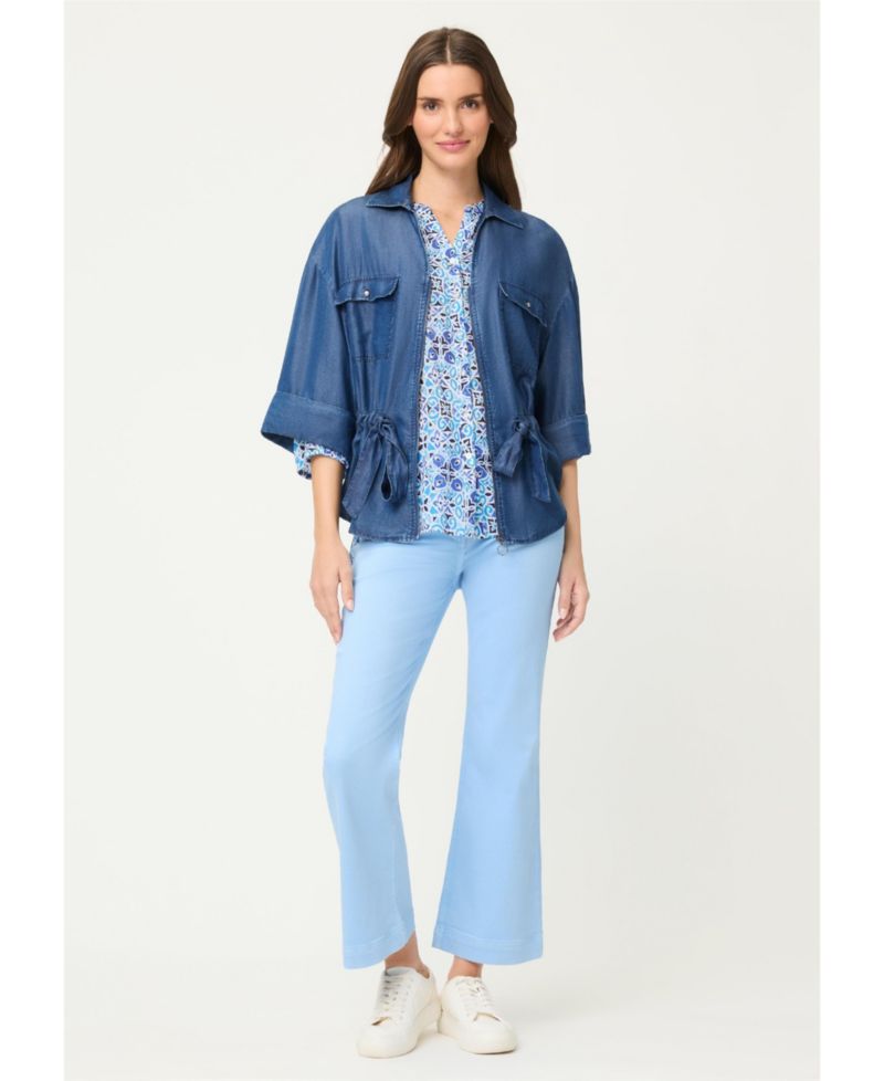 Women's Panneaux Tile Print Tunic Shirt