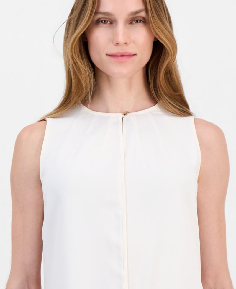 Women's Keyhole Sleeveless Blouse