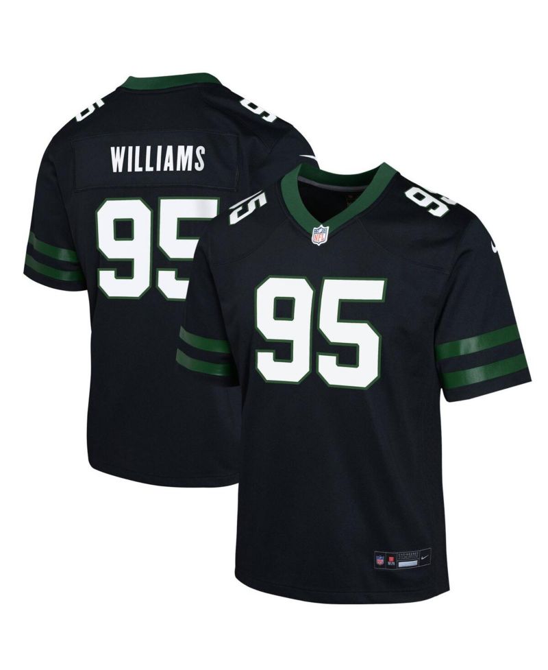 Big Boys and Girls Quinnen Williams Legacy Black New York Jets Alternate Game Jersey