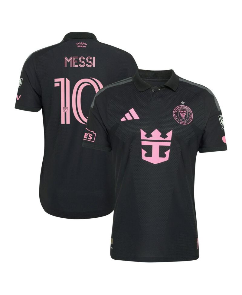 Men's Lionel Messi Black Inter Miami CF 2026 Presagio On-Field Authentic Patch Jersey