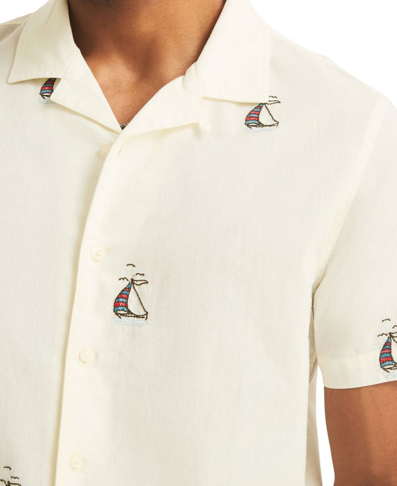 Men's Short-Sleeve Camp Collar Shirt