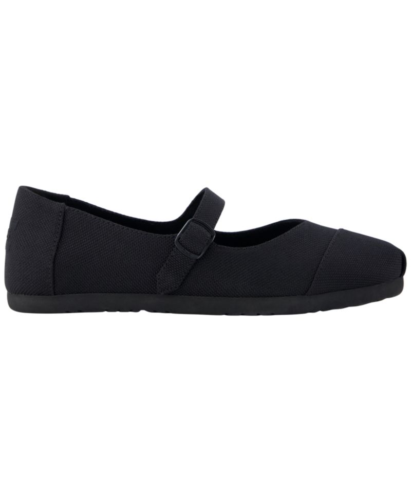 Women's Alpargata Mary Jane Buckled Espadrilles Flats