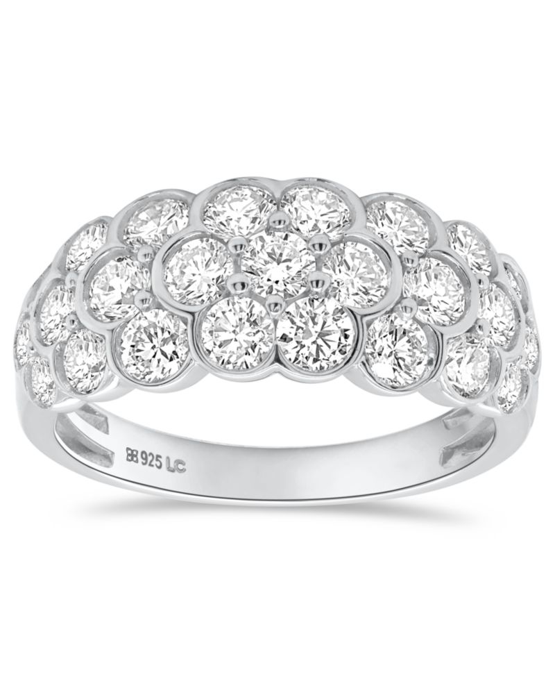 Lab-Grown Diamond Statement Ring (2 ct. t.w.) in Sterling Silver (Also in 14k Gold-Plated Sterling Silver)