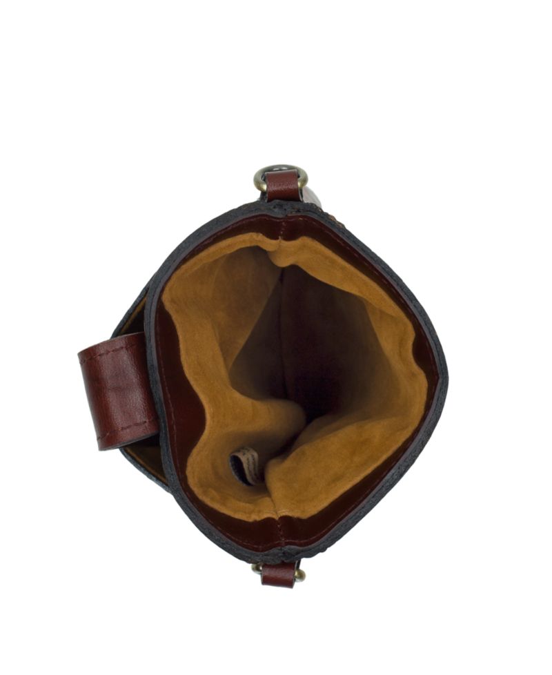 Leontine Mini Tooled Leather Crossbody Bag