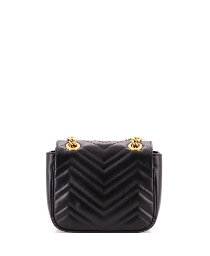 Mini GG Marmont Square Flap Bag Matelasse Leather