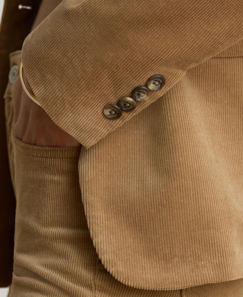 Women's Corduroy Single-Button Blazer