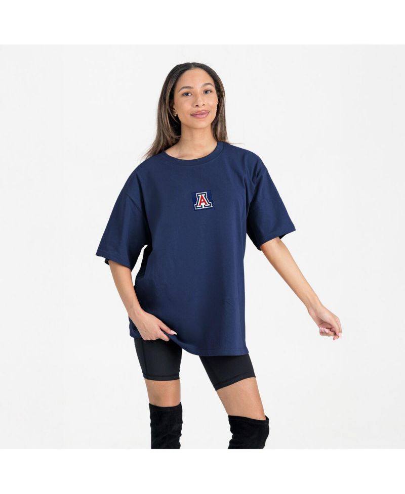 Women's Navy Arizona Wildcats Oversized Back at Ya T-Shirt