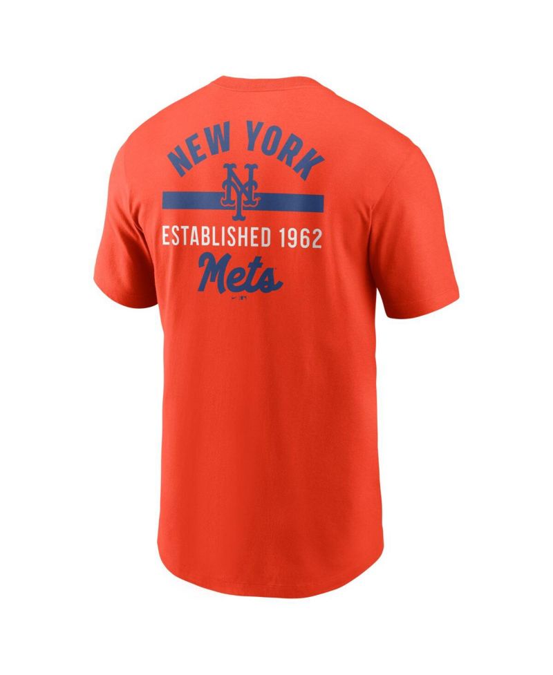 Men's Orange New York Mets 2-Hit T-Shirt