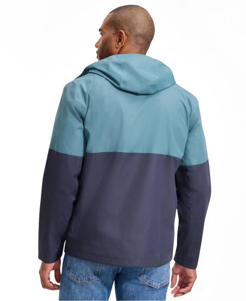 Men's Waterproof Colorblock Raincoat
