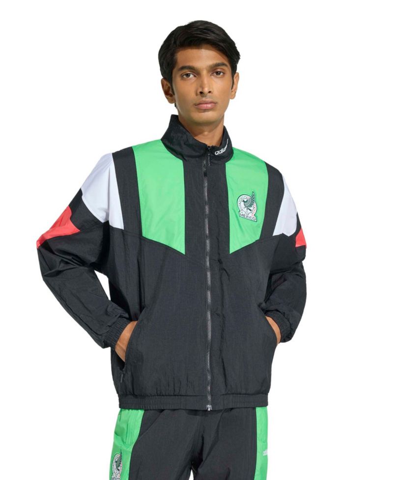 Men's Black Mexico National Team EQT Full-Zip Track Sweatshirt