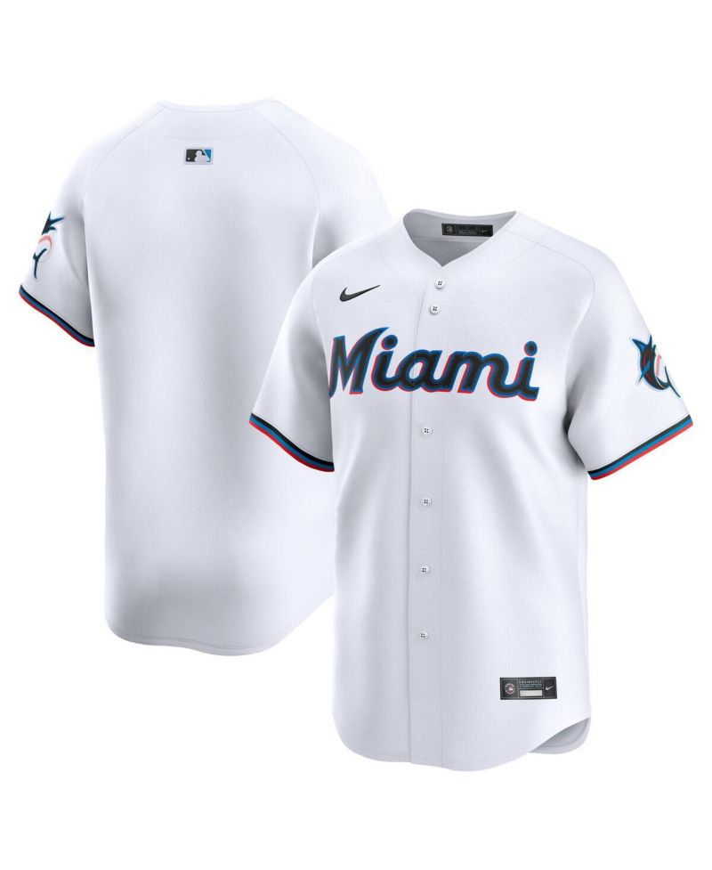 Men's White Miami Marlins Home Limited Jersey