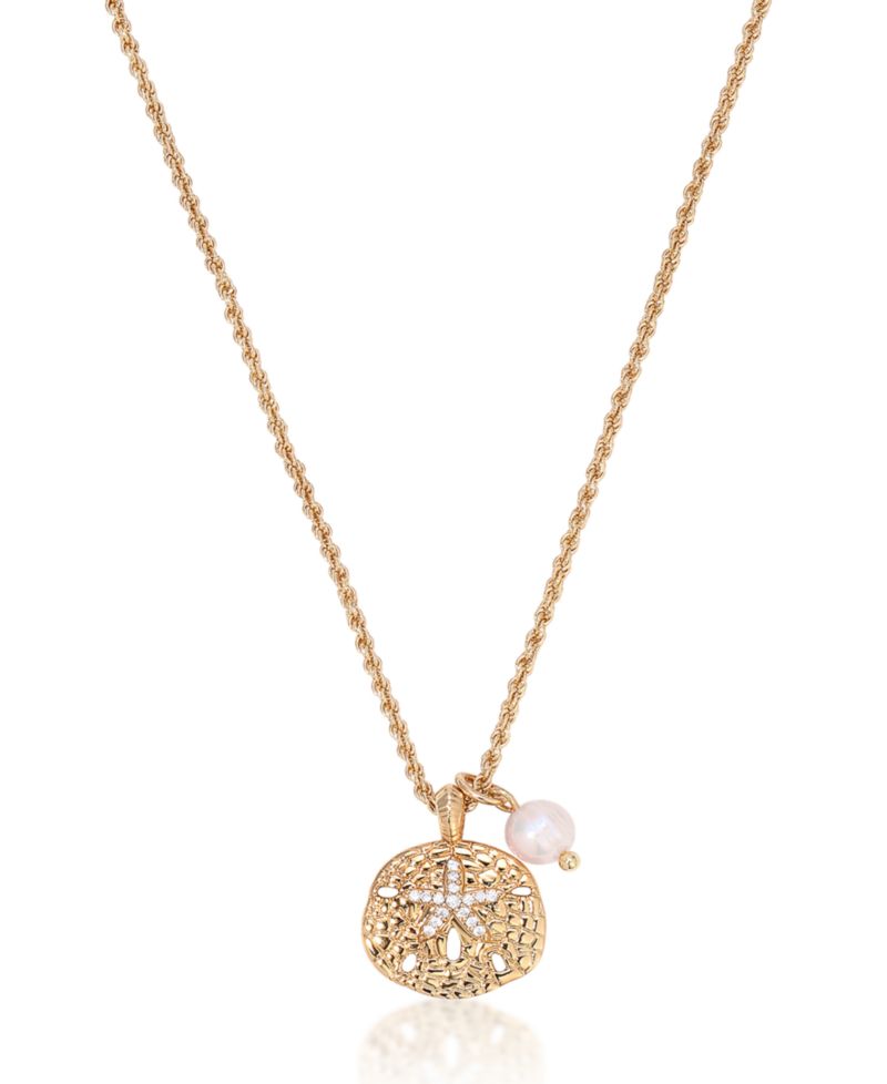 Sand Dollar Pendant Charm Necklace