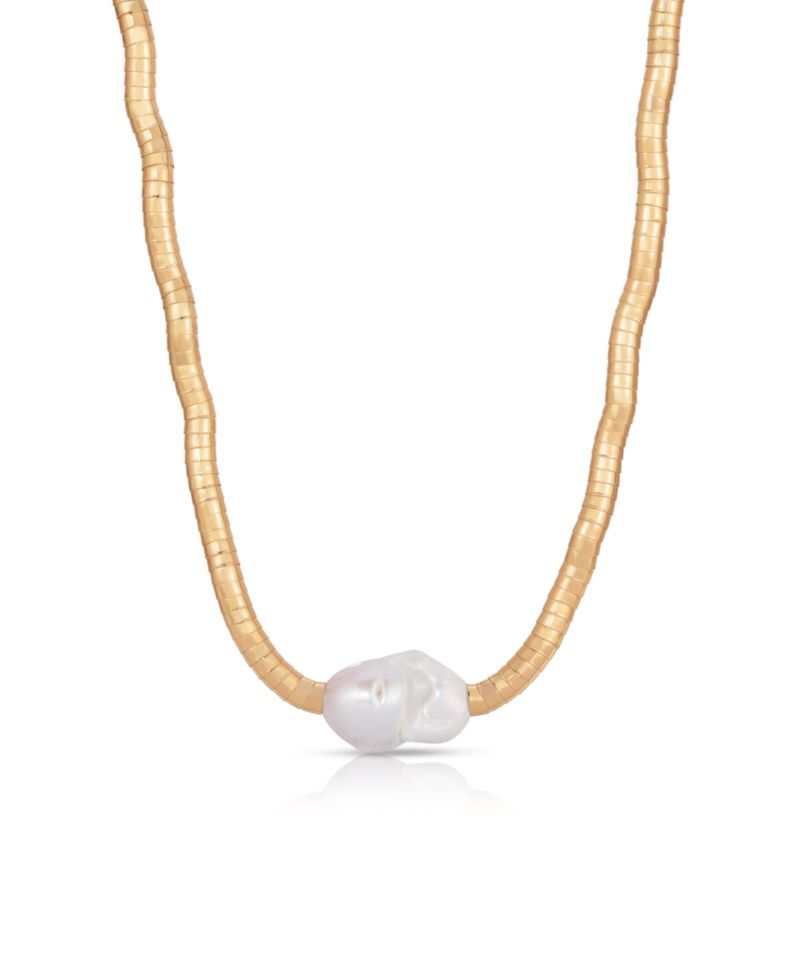 Liquid 18K Gold-Plated and Cultured Freshwater Pearl Choker