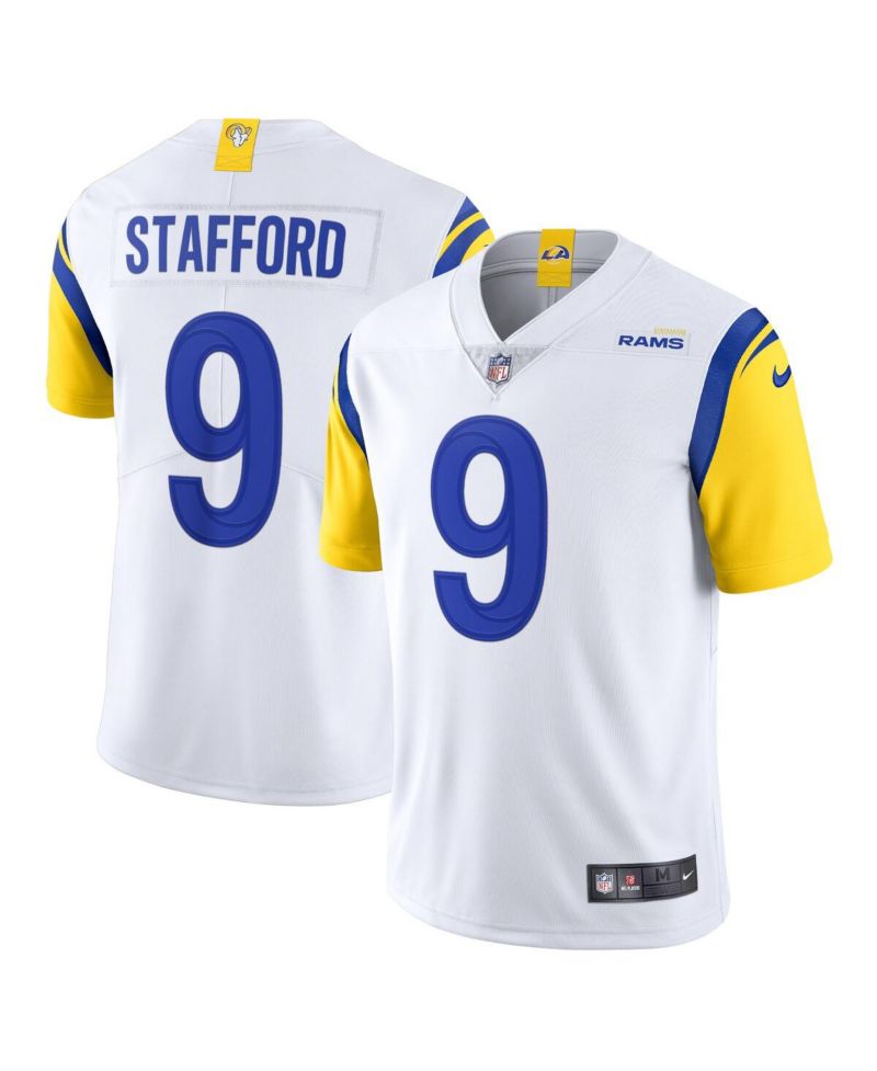 Men's Matthew Stafford Bone Los Angeles Rams Vapor Limited Jersey