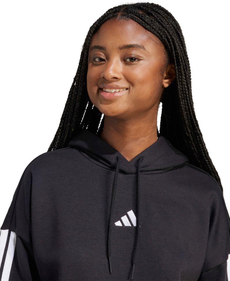 Women's Essentials 3-Stripes Fleece Hoodie