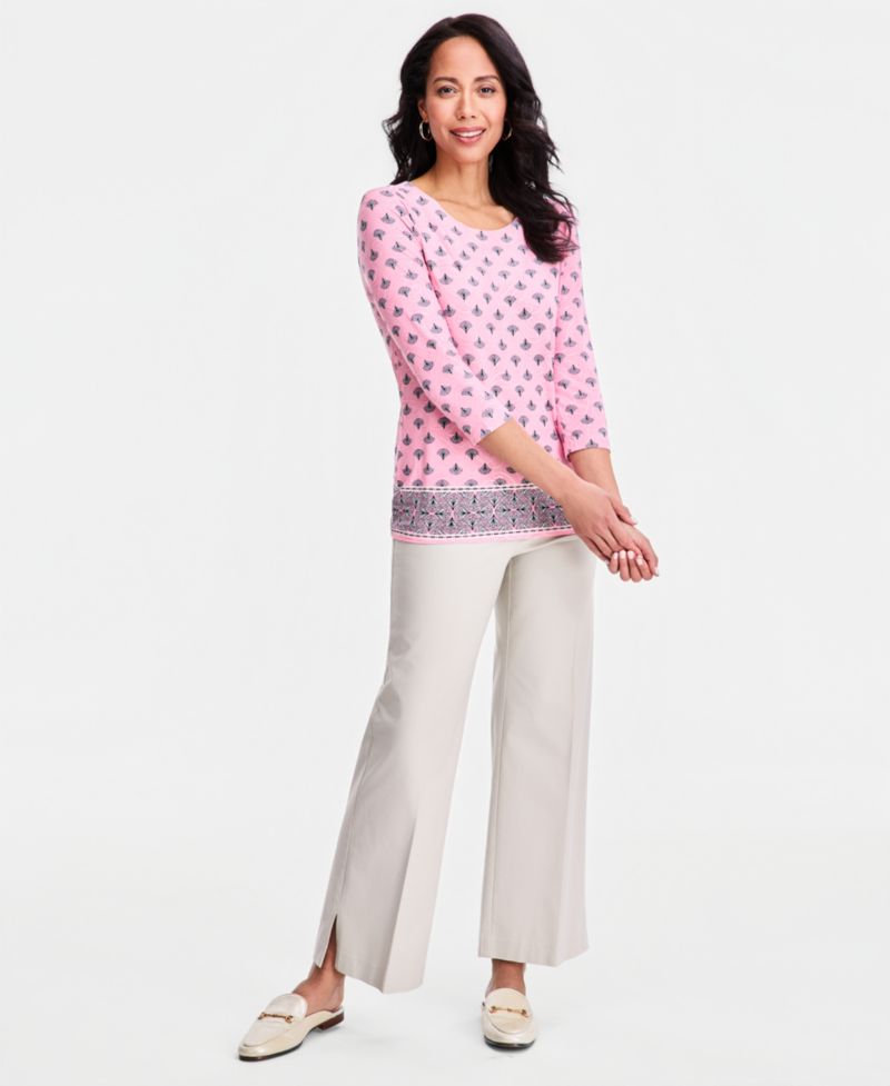 Petite Relaxed-Fit Crewneck Top