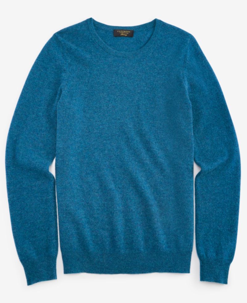100% Cashmere Women's Petite Long-Sleeve Crewneck Sweater