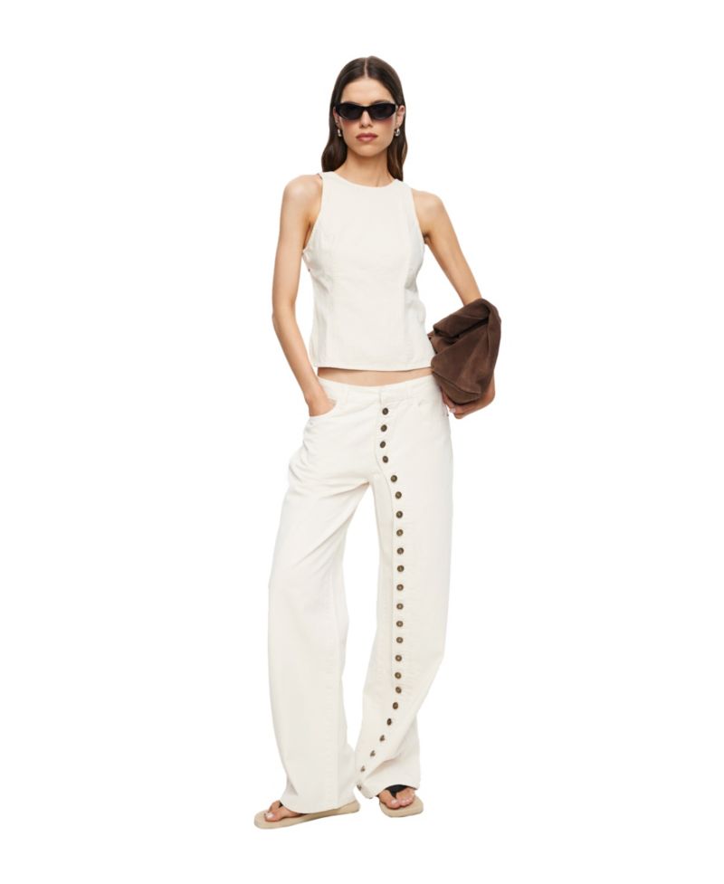 Women's Button-Front Penny Pants