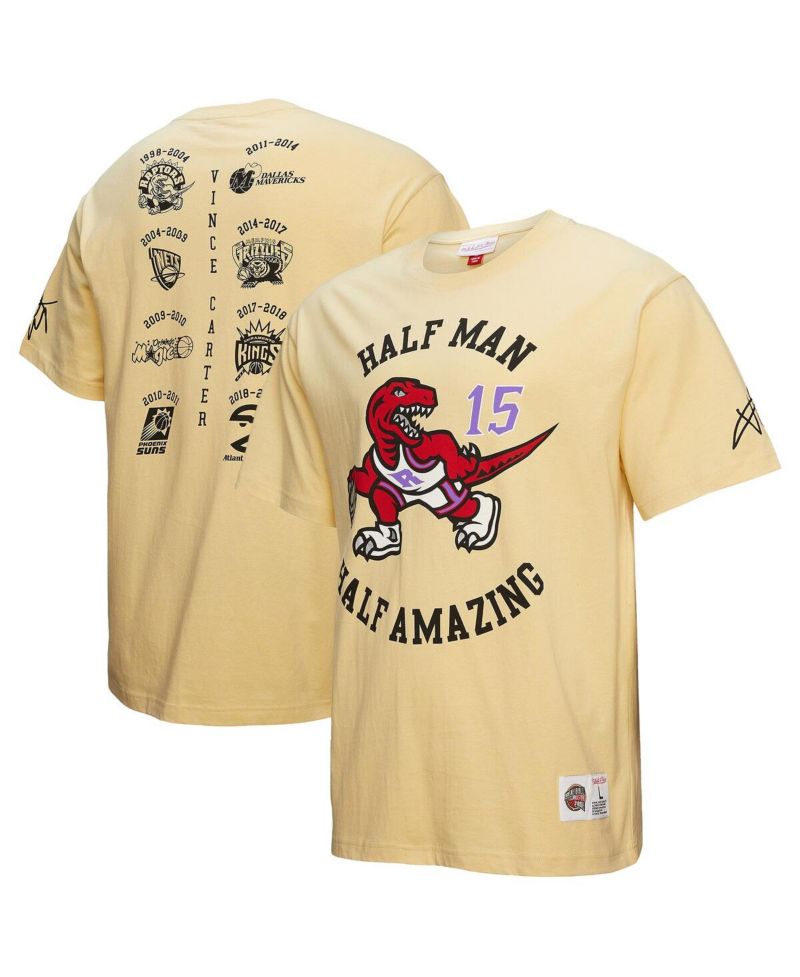 Men's Vince Carter Cream Toronto Raptors Premium T-Shirt