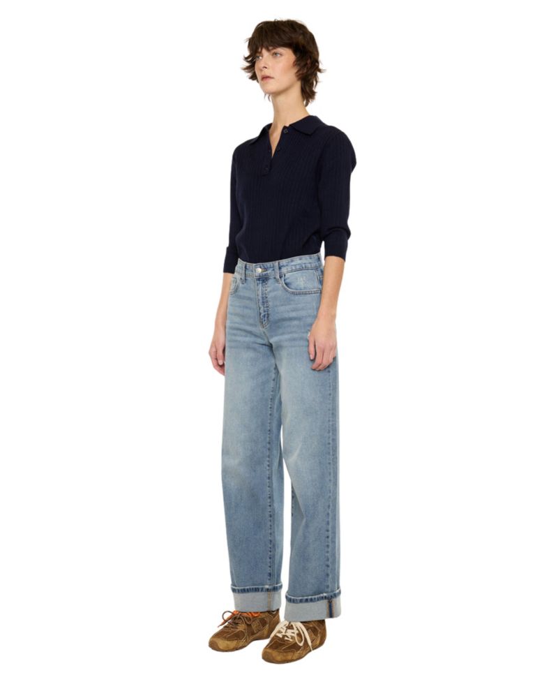 Women's Bellen Essentials High Rise Wide Leg Jeans