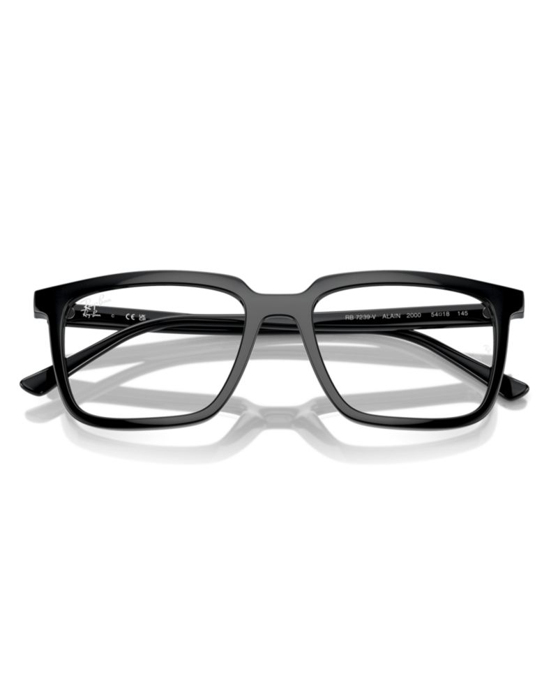 Unisex Rectangle Plastic RB7239 Alain Optics Eyeglasses