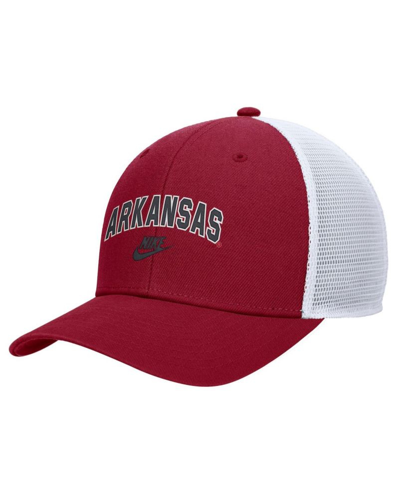 Men's Cardinal Arkansas Razorbacks Arch Rise Performance Trucker Adjustable Hat