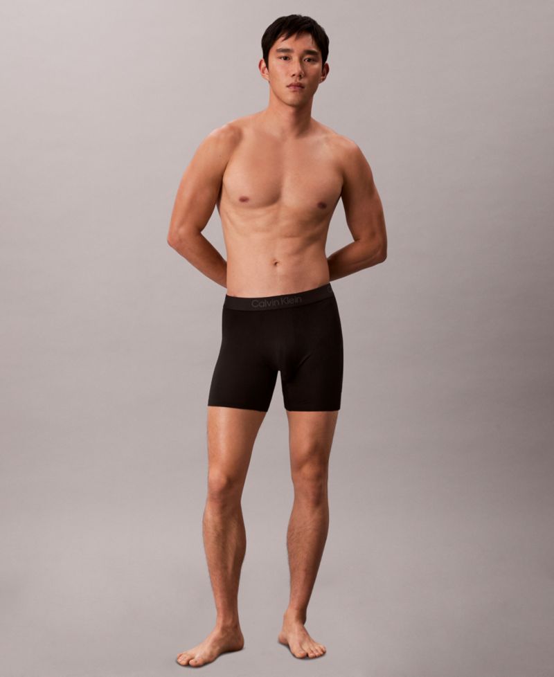 Men's Ultra Soft Modal Boxer Briefs Underwear, 3-Pack