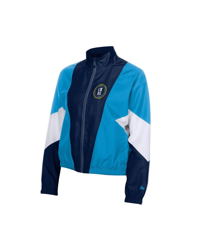 Women's Navy/Light Blue Philadelphia Phillies Leisure City Connect Full-Zip Windbreaker Jacket