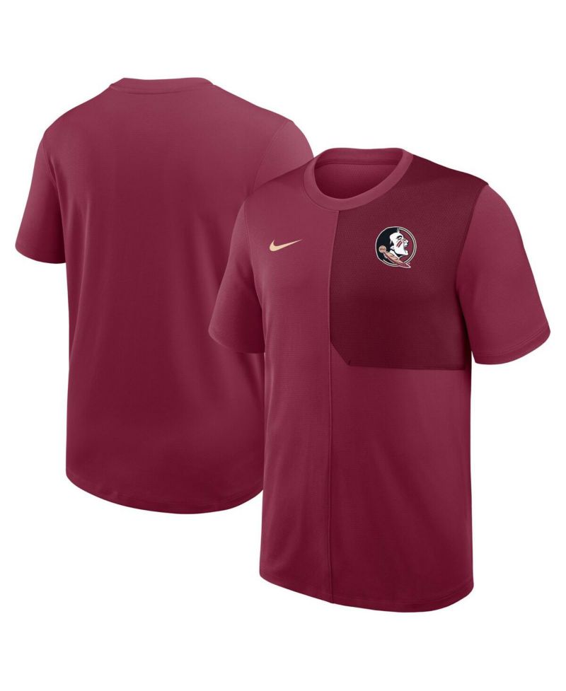 Men's Garnet Florida State Seminoles 2025 Sideline UV Performance Coach T-Shirt