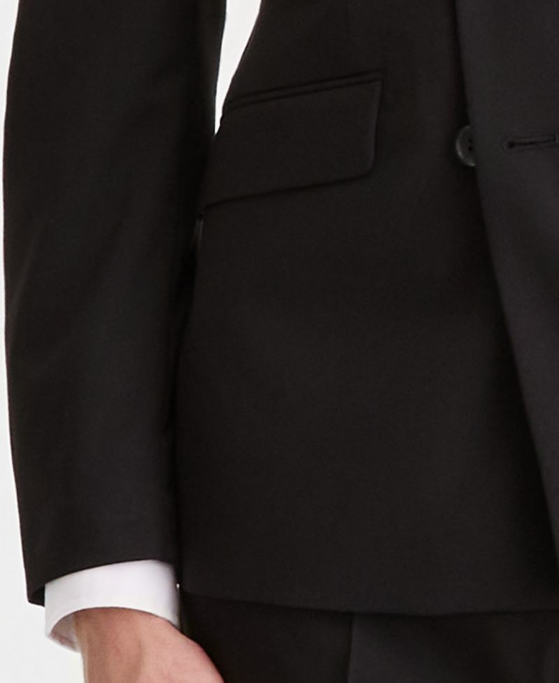 Men's Double-Breasted Slim-Fit 2-Piece Suit
