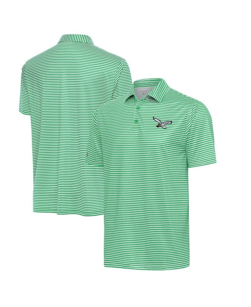 Men's Kelly Green/White Philadelphia Eagles Skills Polo Shirt