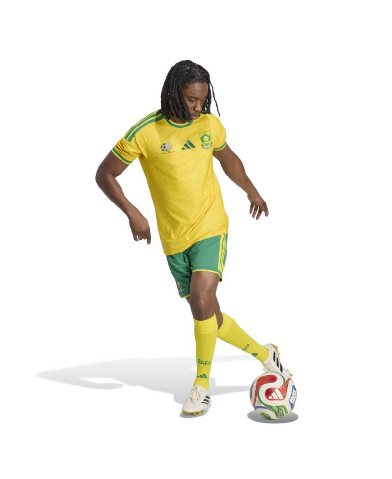 Men's Yellow South Africa National Team Home On-Field Authentic Jersey