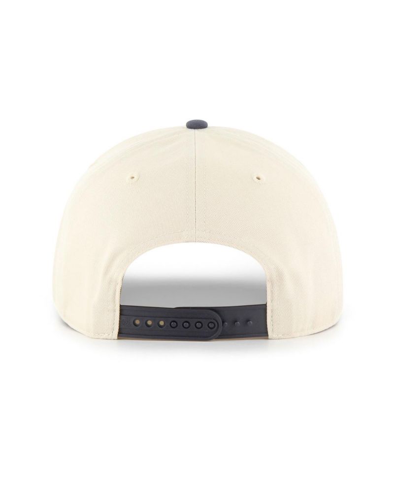 Men's Cream/Navy Colorado Avalanche Logo 2-Tone Hitch Adjustable Hat