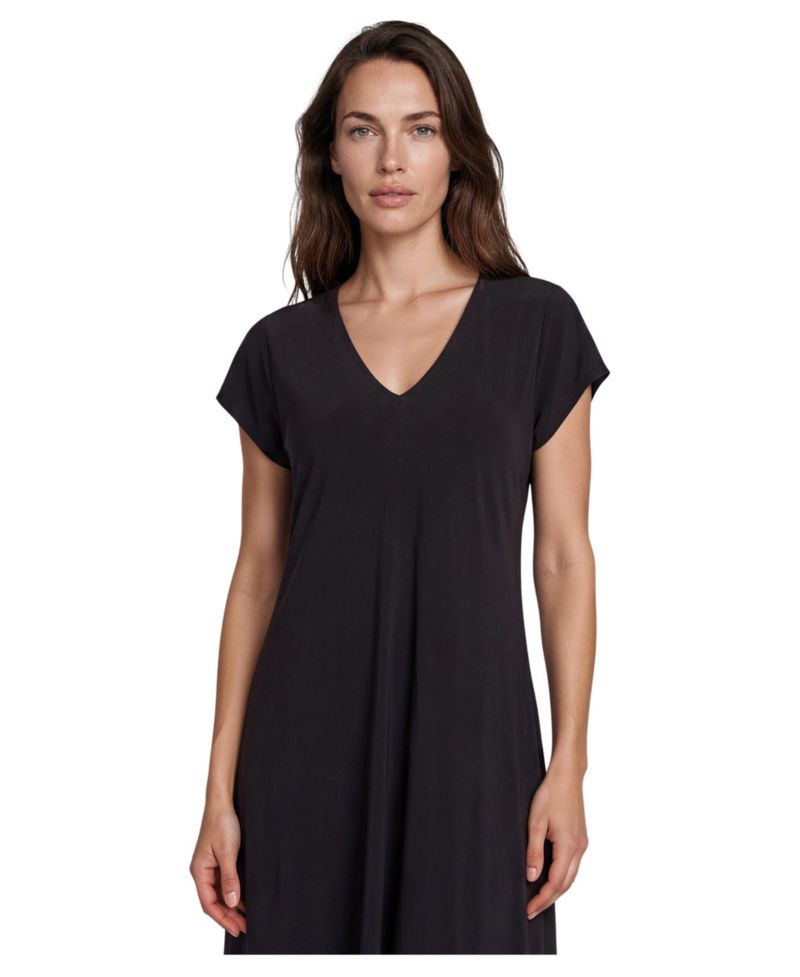 Women's Manebili V-Neck Draped Midi Dress