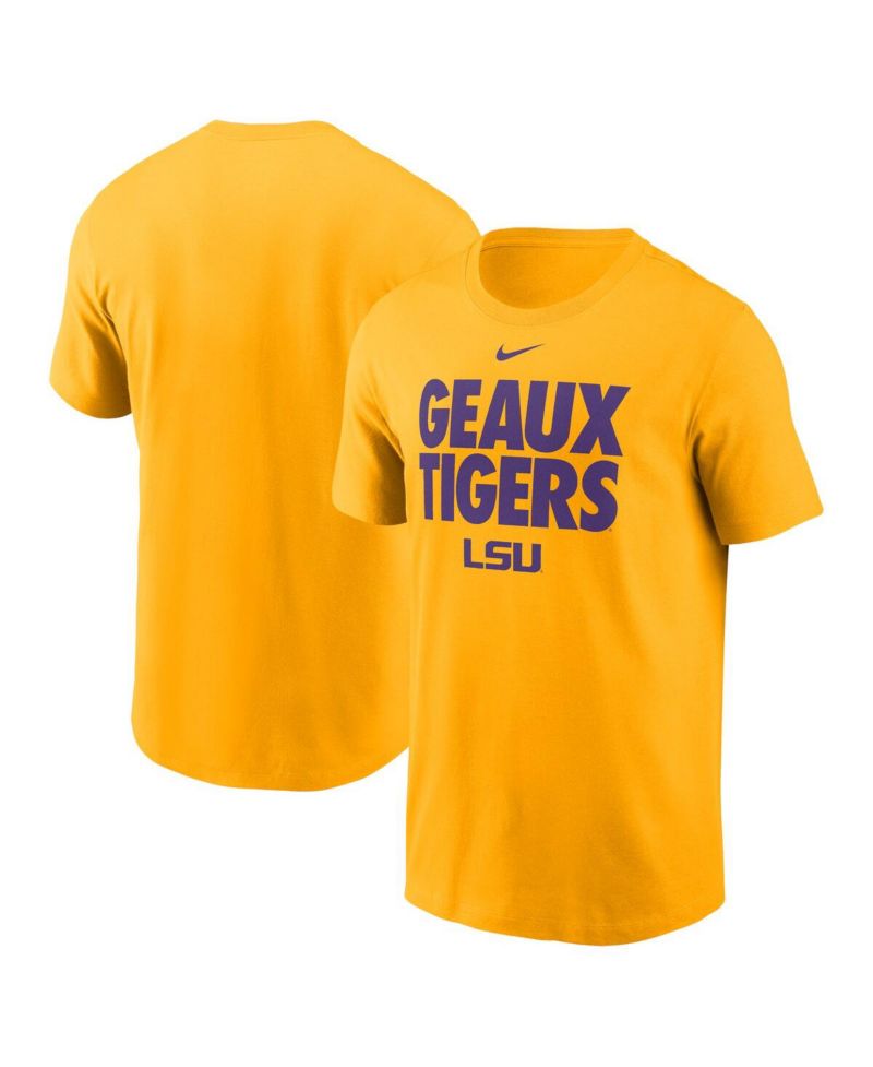 Men's Gold LSU Tigers Local Ultimate Chant T-Shirt