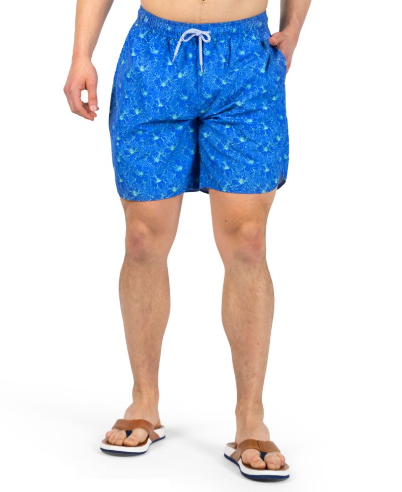 Men's Tropical Floral Printed Swim Shorts