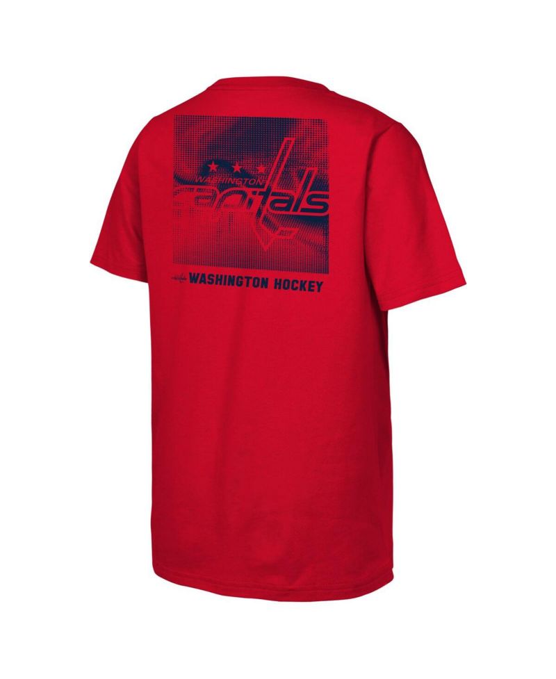 Big Boys and Girls Red Washington Capitals Atmosphere T-Shirt