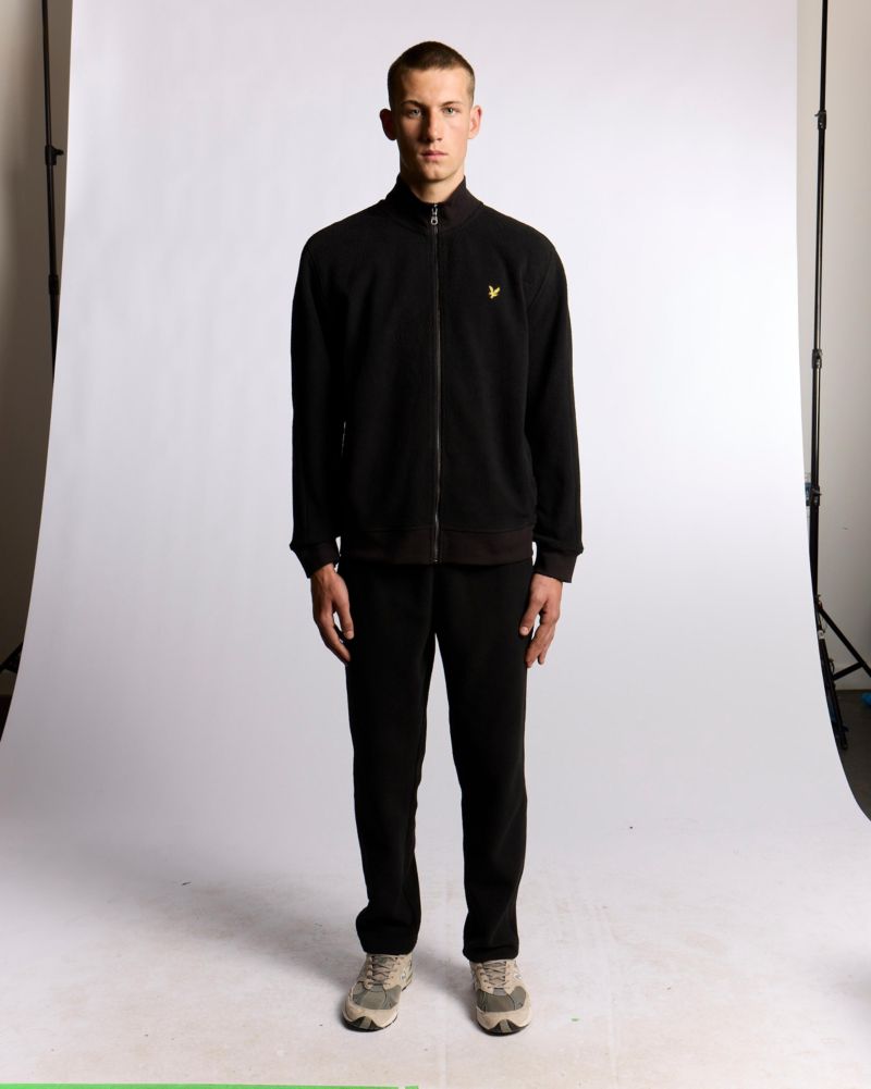 Men's Long Sleeve Polar Fleece Track Jacket