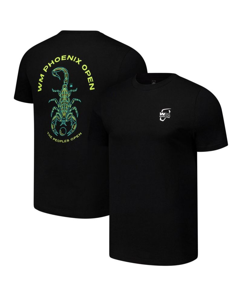 Men's and Women's Black WM Phoenix Open Scorpion T-Shirt