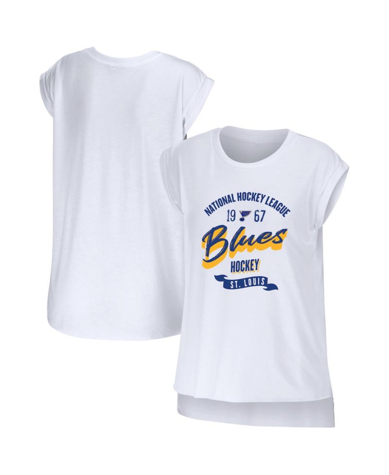 Women's White St. Louis Blues Domestic Tank Top