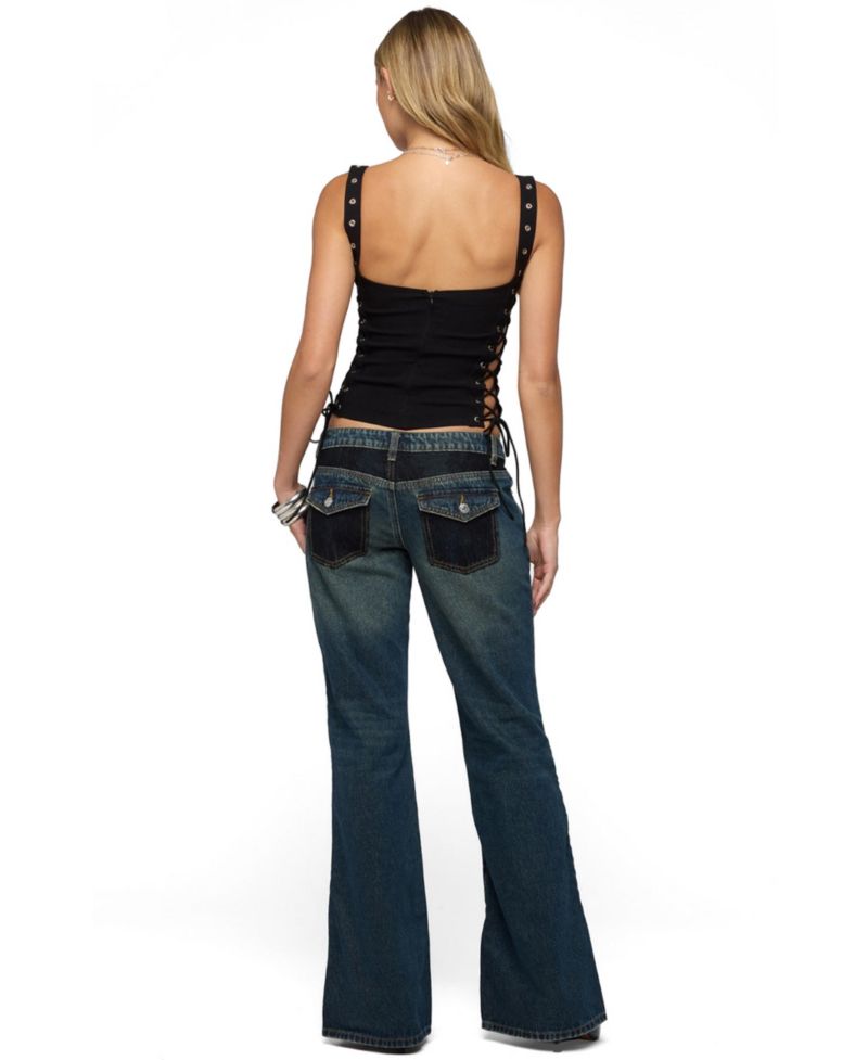 Women's Tatem Lacey Low Rise Flared Jeans